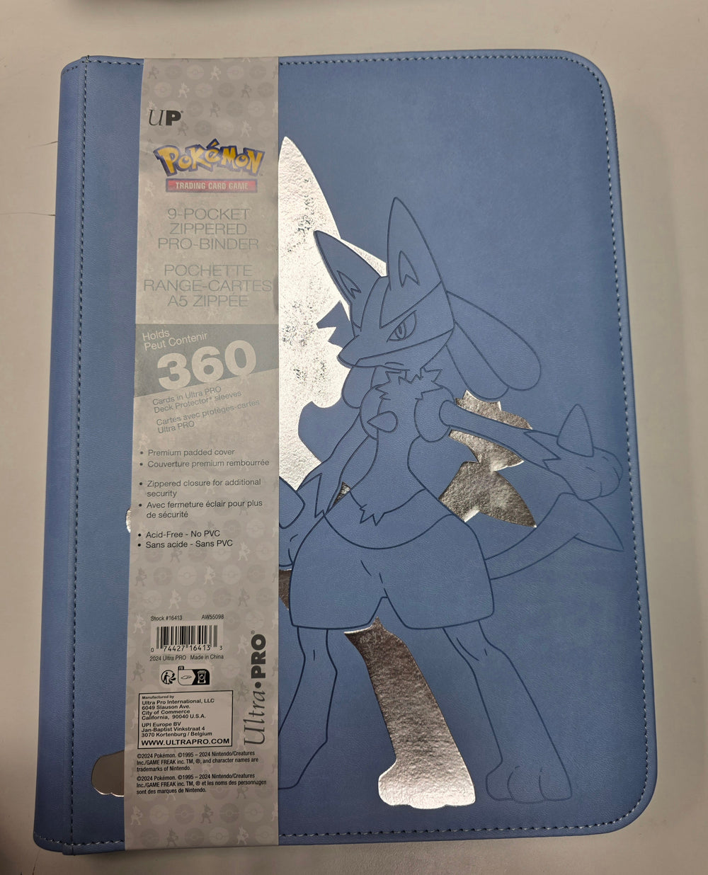 Pokemon Lucario binder  360