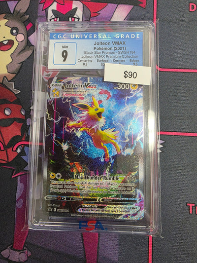 Pokemon Jolteon Vmax swsh184 CGC 9
