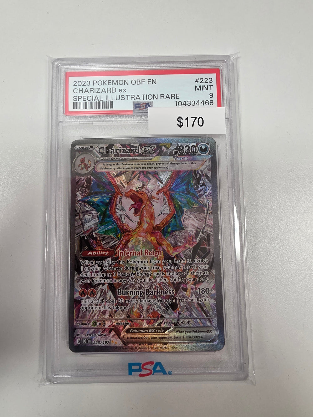 Pokemon Charizard ex 223/197 PSA 9