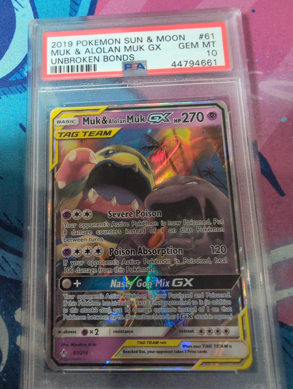 Pokemon: PSA 10 Muk & Alolan Muk Gx