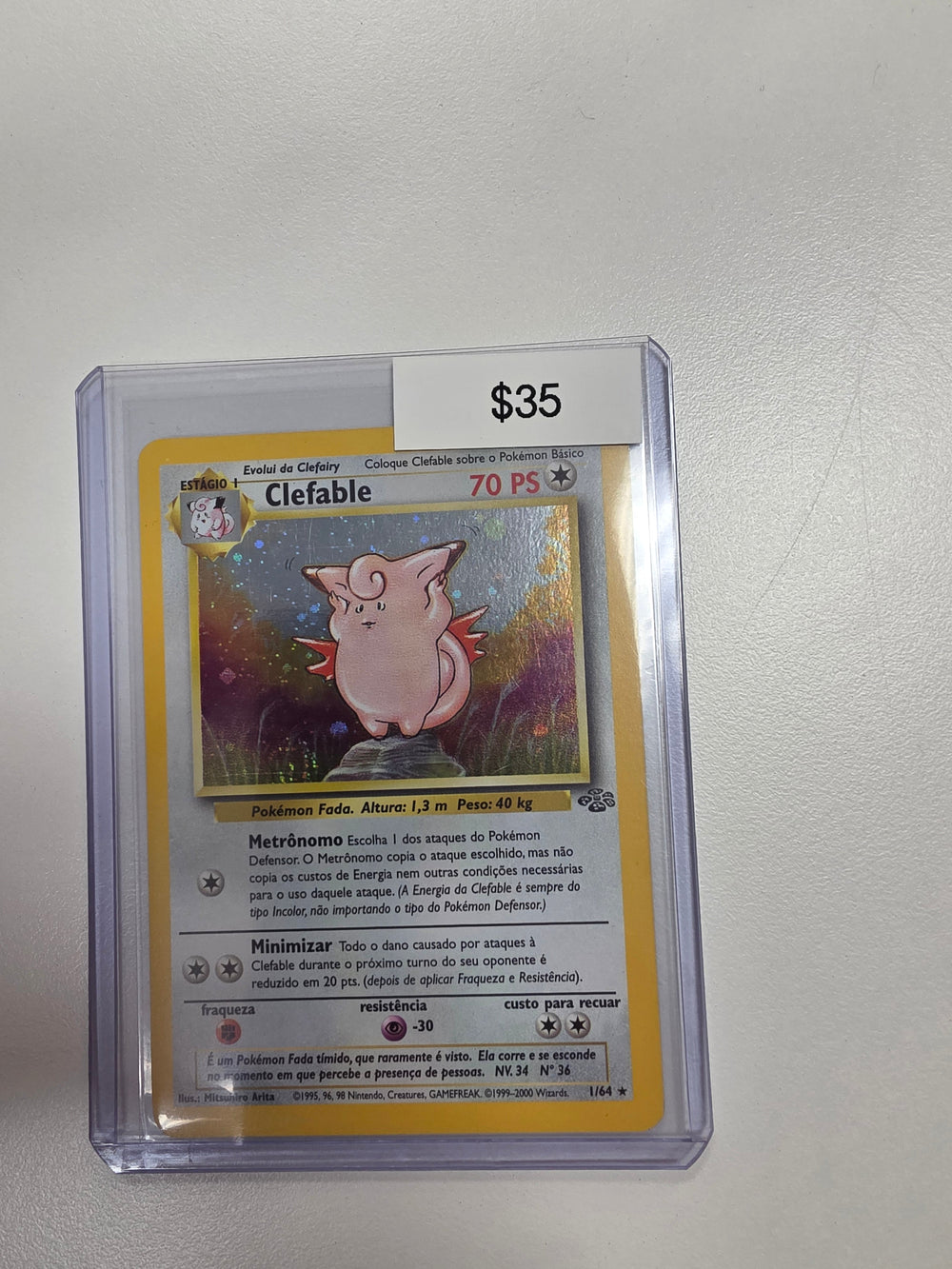 Pokemon Clefable 1/64 Portuguese