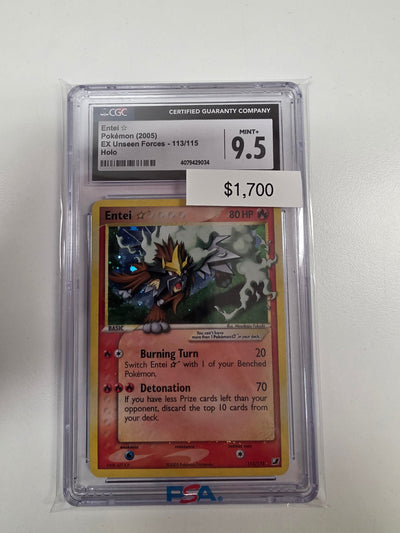 Pokemon Entei Gold Star 113/115 CGC 9.5