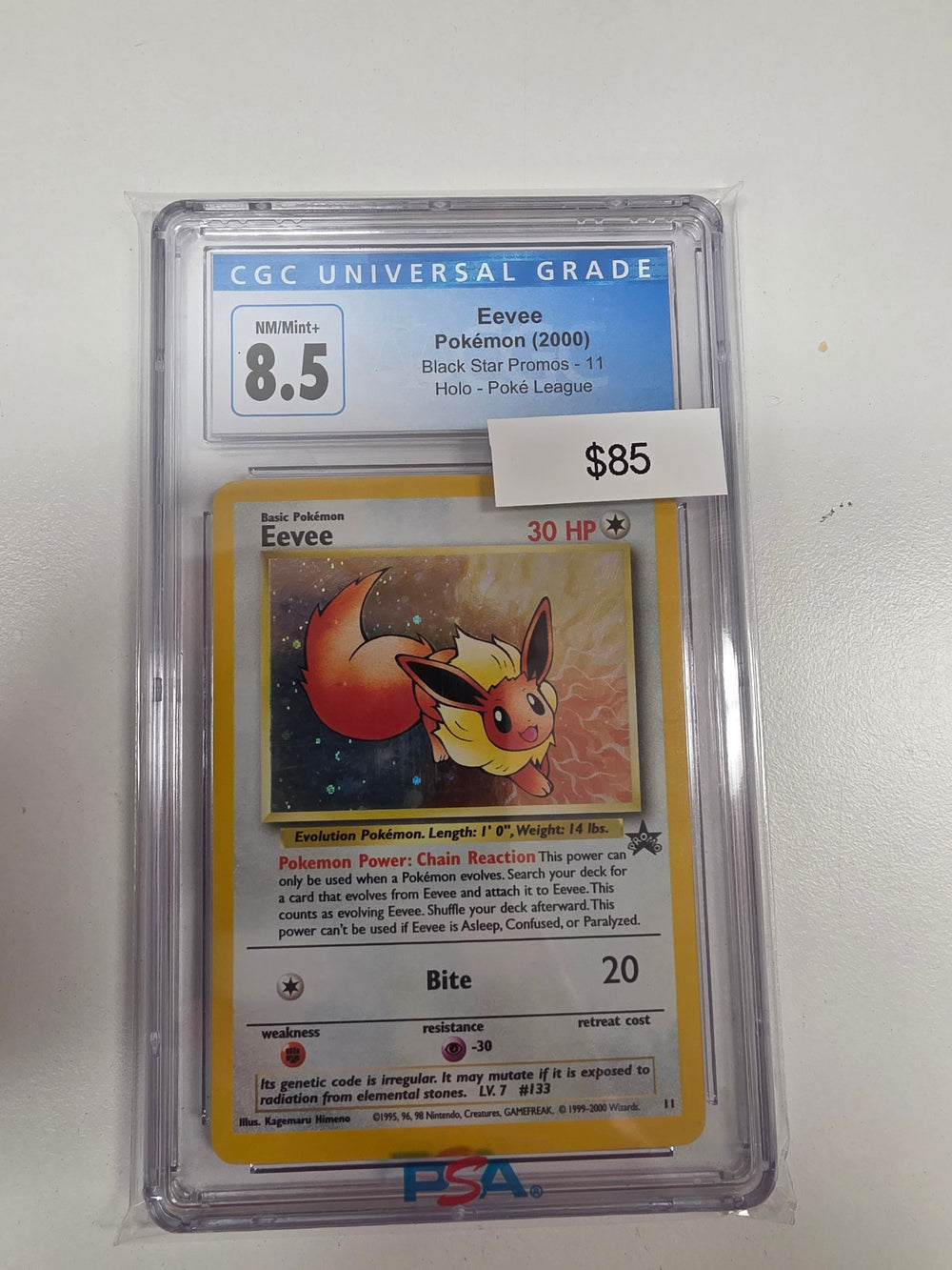 Pokemon Eevee 11 CGC 8.5