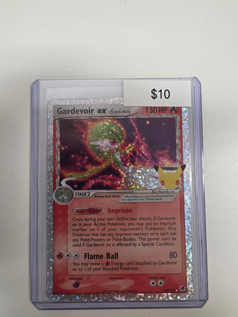 Pokemon Gardevoir ex celebrations 93/101