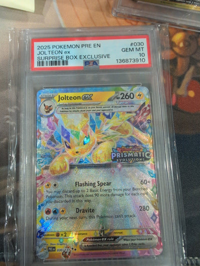 Pokemon: PSA 10 Jolteon ex Surprise Box Exclusive