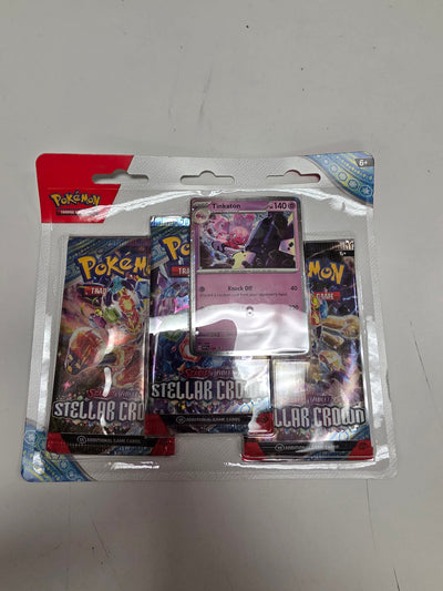 Pokemon Stellar Crown 3-pack Blister