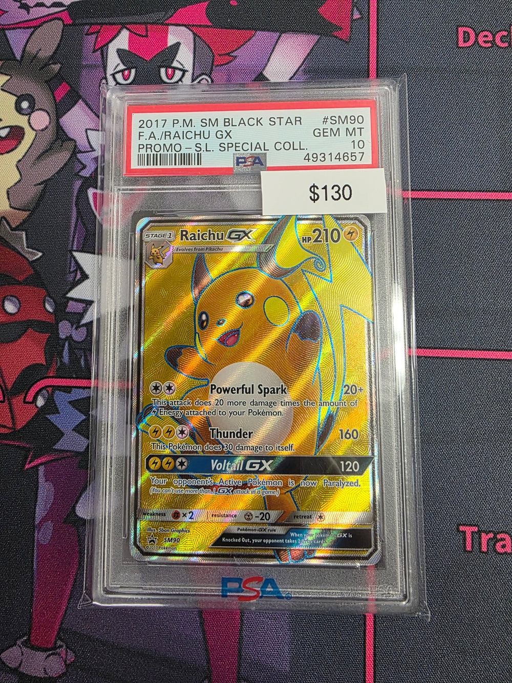 Pokemon Raichu GX SM90 PSA 10