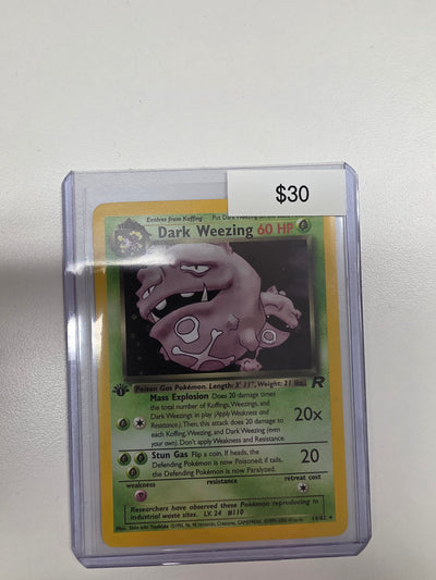 Pokemon Dark Weezing 1st Ed 14/82