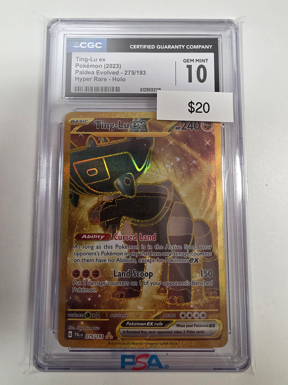 Pokemon Ting-Lu ex 275/193 CGC 10