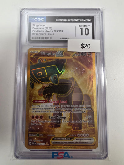 Pokemon Ting-Lu ex 275/193 CGC 10