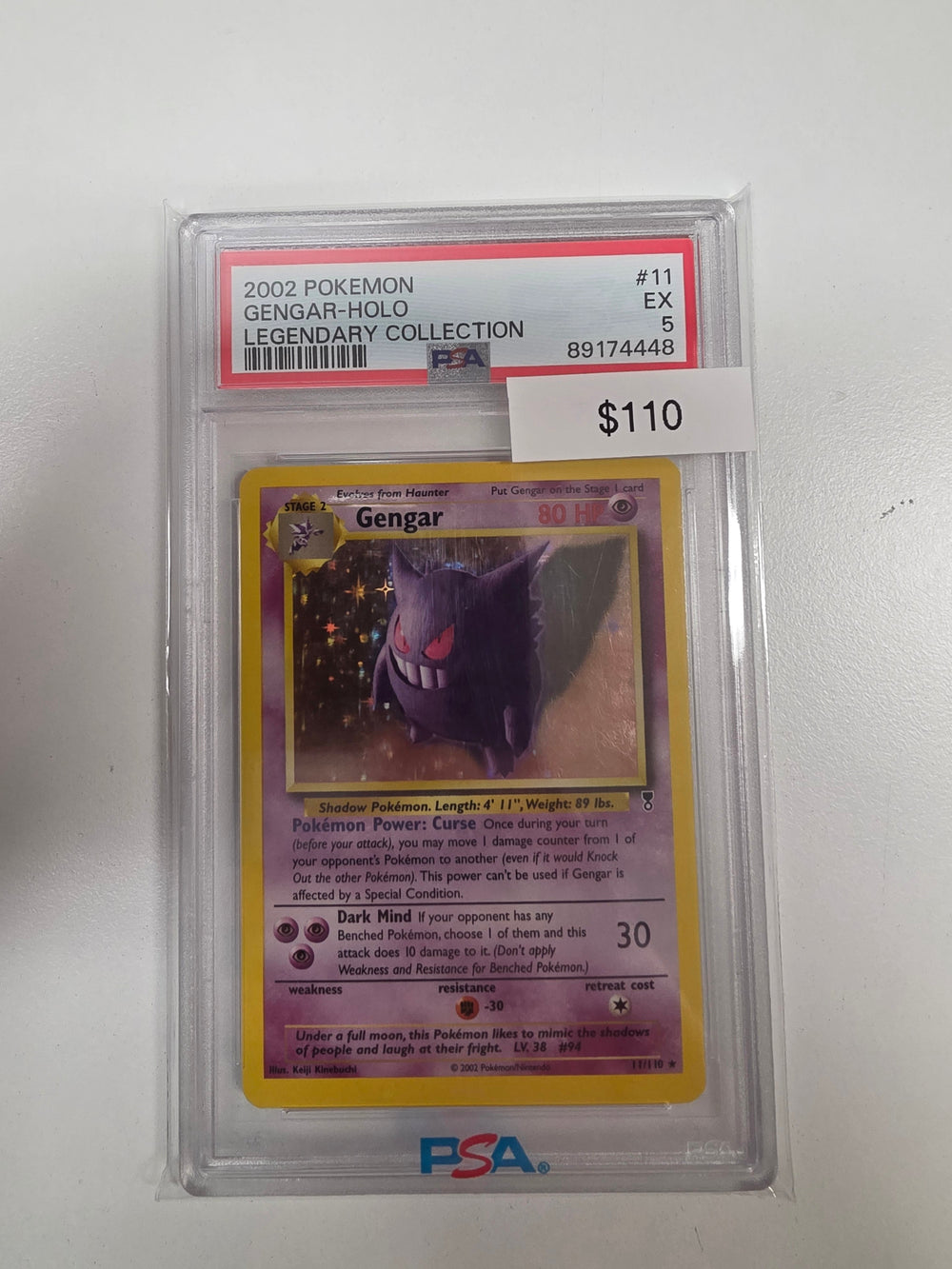 Pokemon Gengar Legendary Collection 11/110 PSA 5