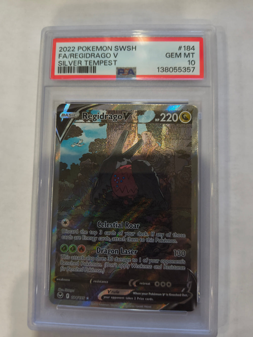 Pokemon: PSA 10 Full Art Regidrago V