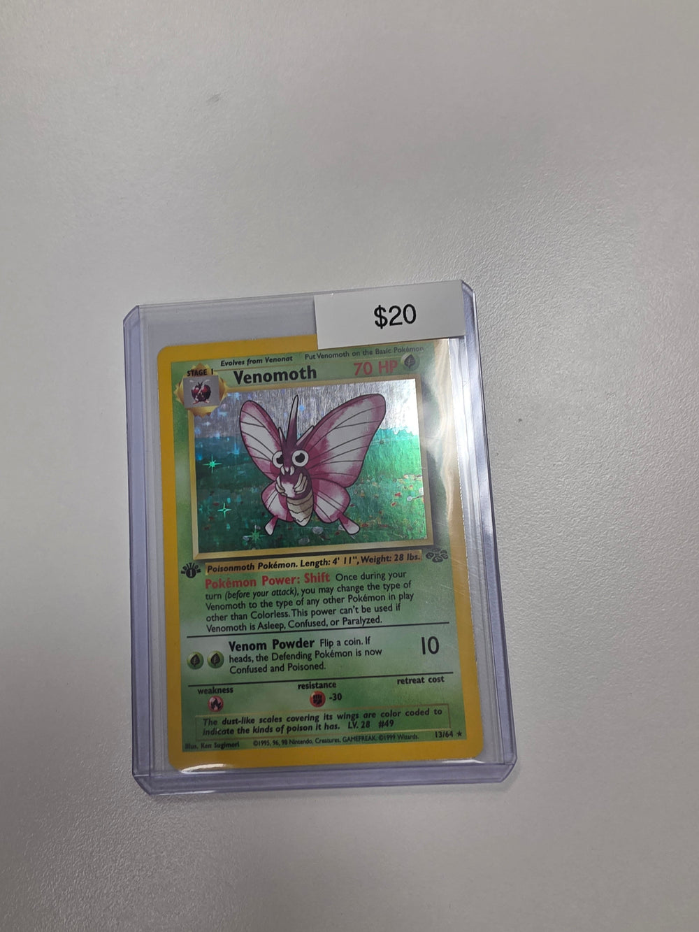 Pokemon Venomoth 1st Ed 13/64 LP