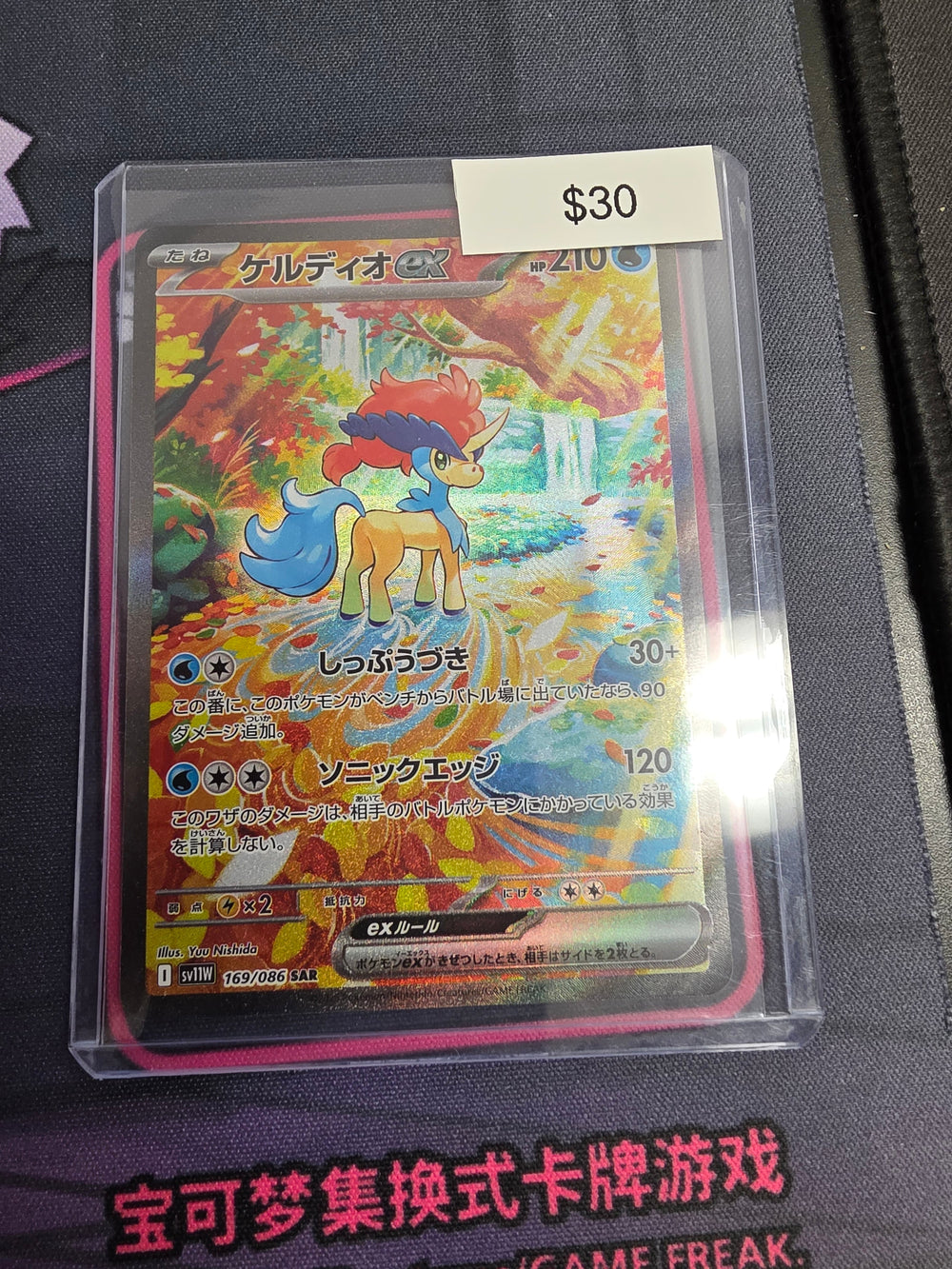 Pokemon Japanese Keldeo ex 169/086