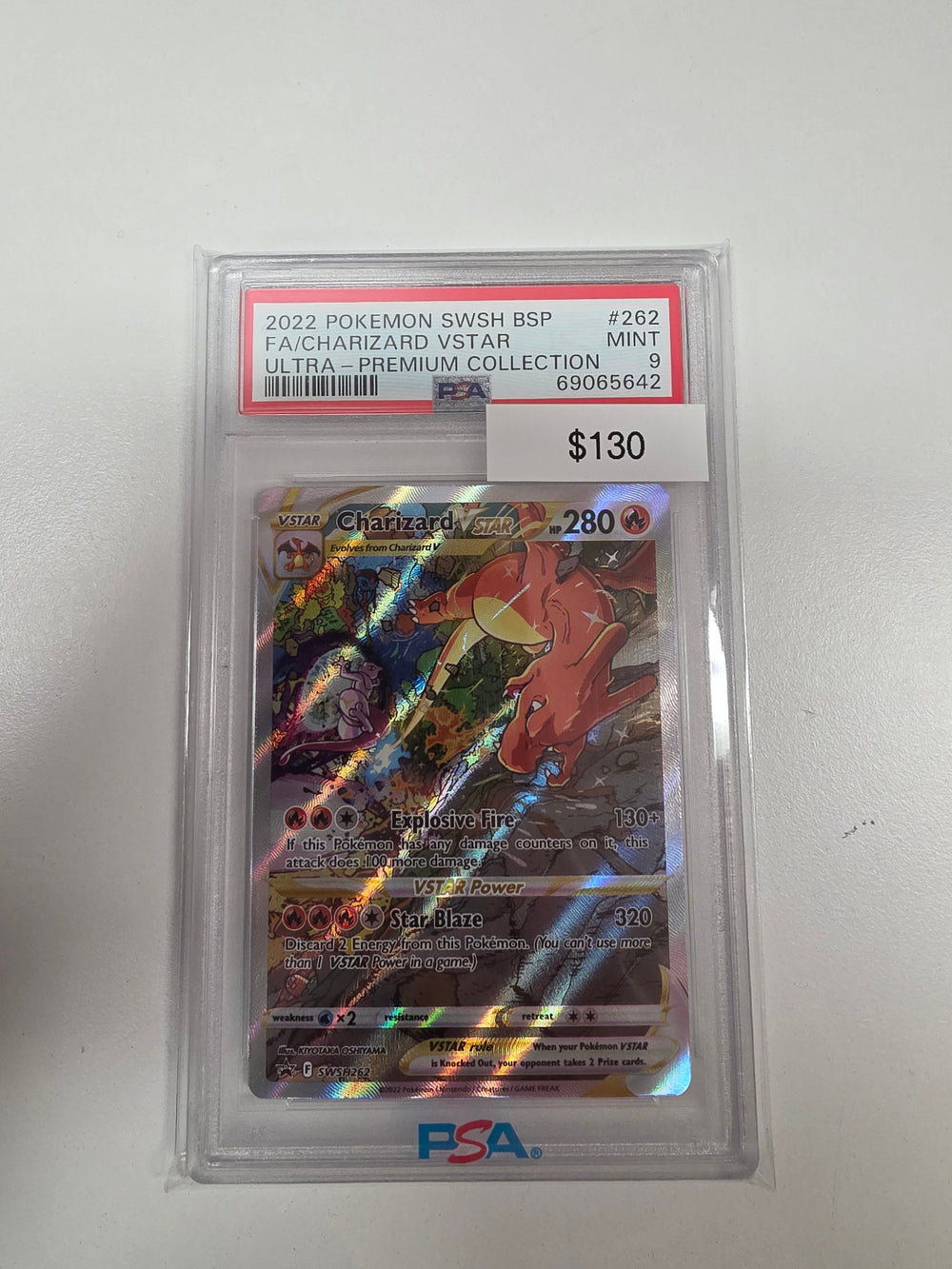Pokemon Charizard Vstar swsh 262 PSA 9