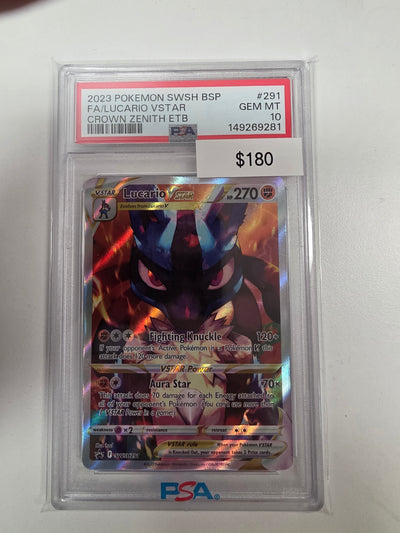 Pokemon Lucario Vstar swsh291 PSA 10