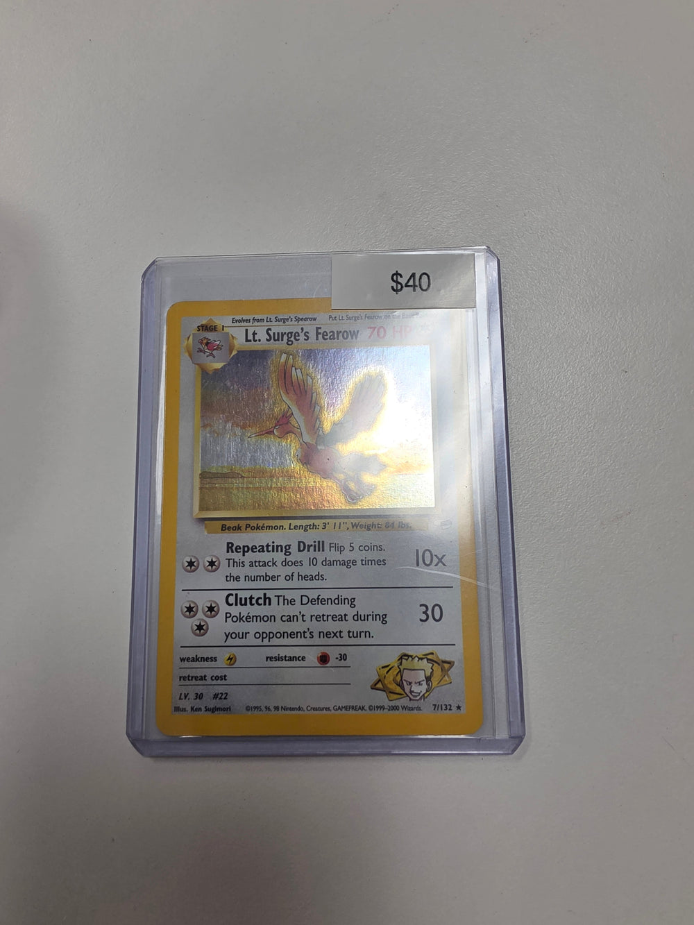 Pokemon Lt. Surge's Fearow 7/132