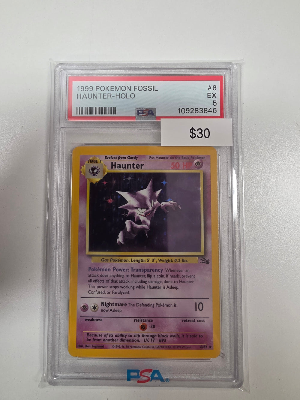 Pokemon Haunter 6/62 PSA 5