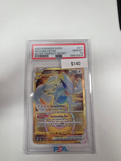 Pokemon Lugia Vstar 211/195 PSA 10