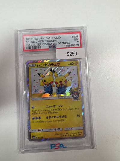 Pokémon Japanese Pokémon Center Osaka Pikachu 407/sm-p PSA 7