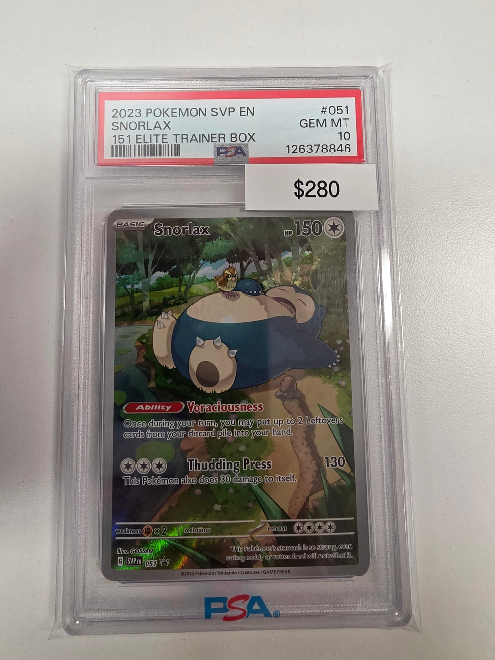 Pokemon Snorlax 051 PSA 10