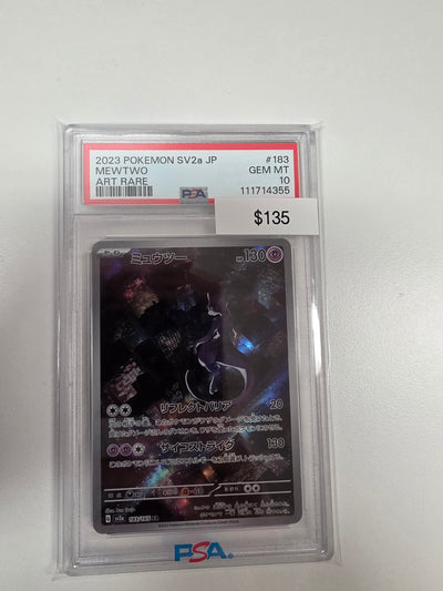 Pokemon Japanese mewtwo 184/165 PSA 10