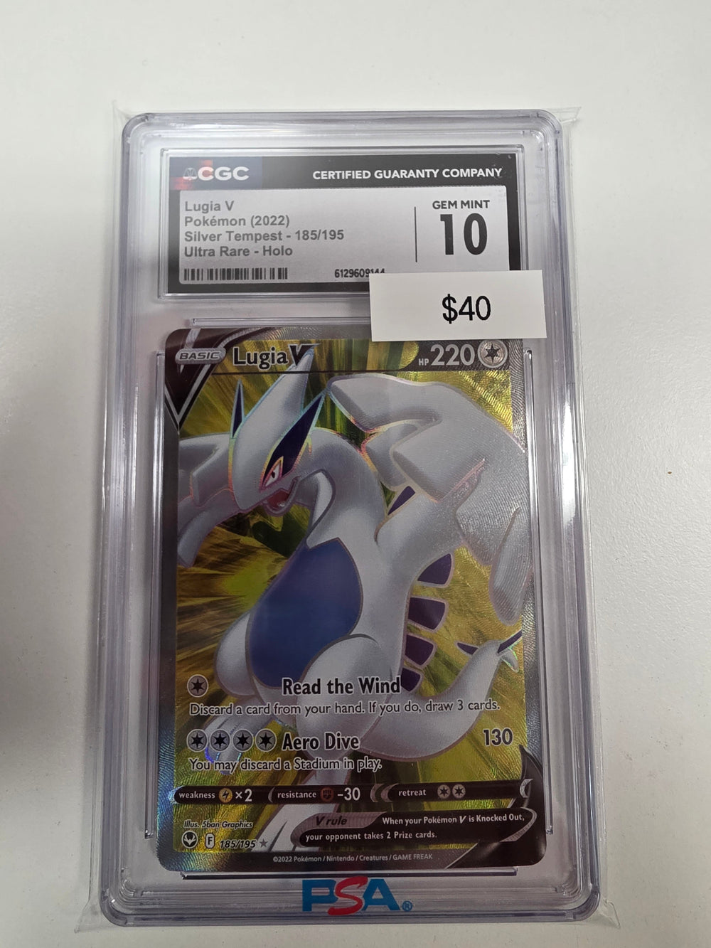 Pokemon Lugia V 185/195 CGC 10