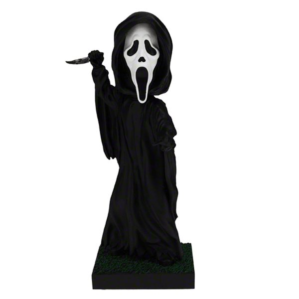 Royal Bobbles Scream: Ghost Face Stab on Grass Bobblehead