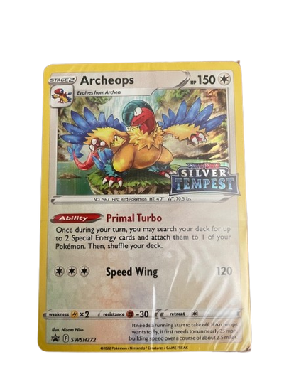 Archeops SWSH272 Silver Tempest Pre-Release Deck Promo - Sealed