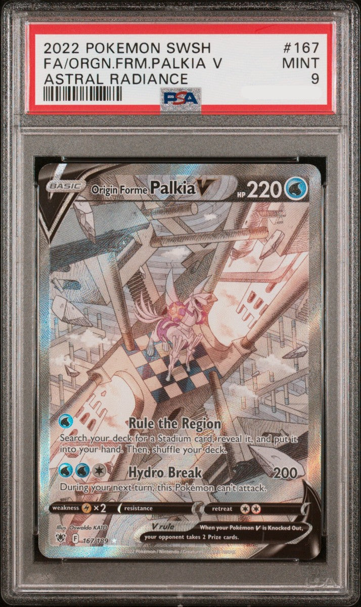 PSA 9 FA/ORGN.FRM.PALKIA V ASTRAL RADIANCE