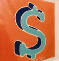 CJ Hendry DollaryDoo - Chenile Patch - MONIES - Signed + Framed Limited /100
