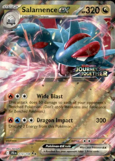 Salamence ex (114/159) Promo Journey Together Stamp