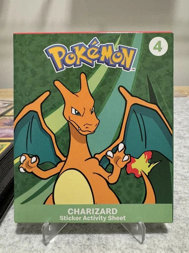 Pokemon Charizard McDonald's Sticker Activity Sheet