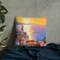 Seaside Village Pillow