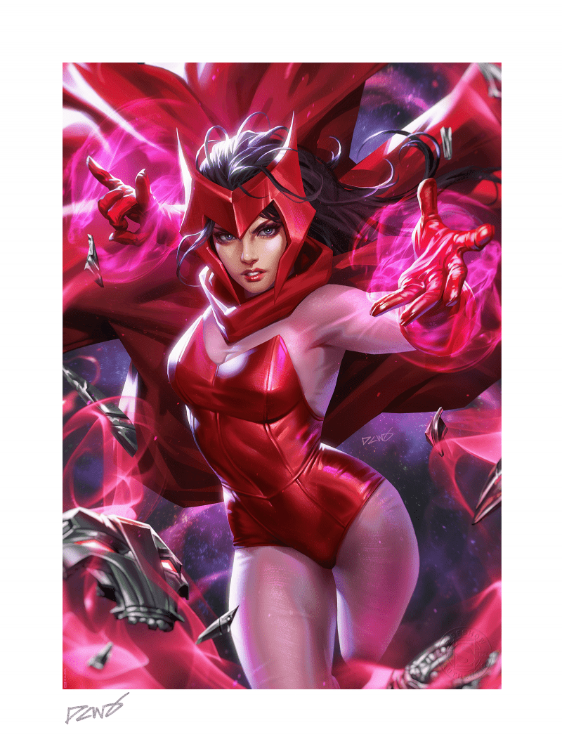 Sideshow Collectibles Scarlet Witch (24" H x 18" W) Art Print by artist Derrick Chew, AKA DCWJ Limited Edition of 400