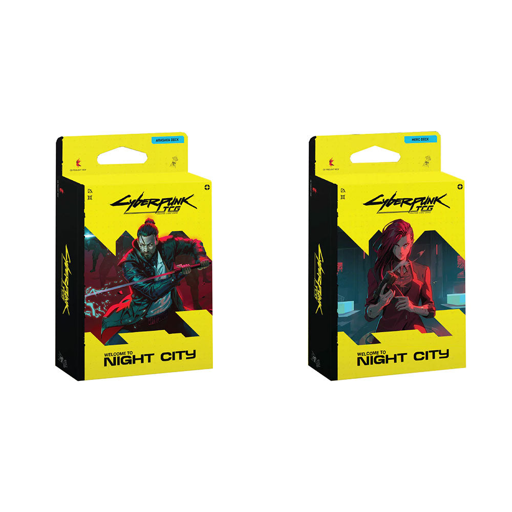 Cyberpunk TCG: Welcome to Night City - Stater Deck Set of 2- The Heist + Embracing Power (PRE-ORDER Q3 2026)