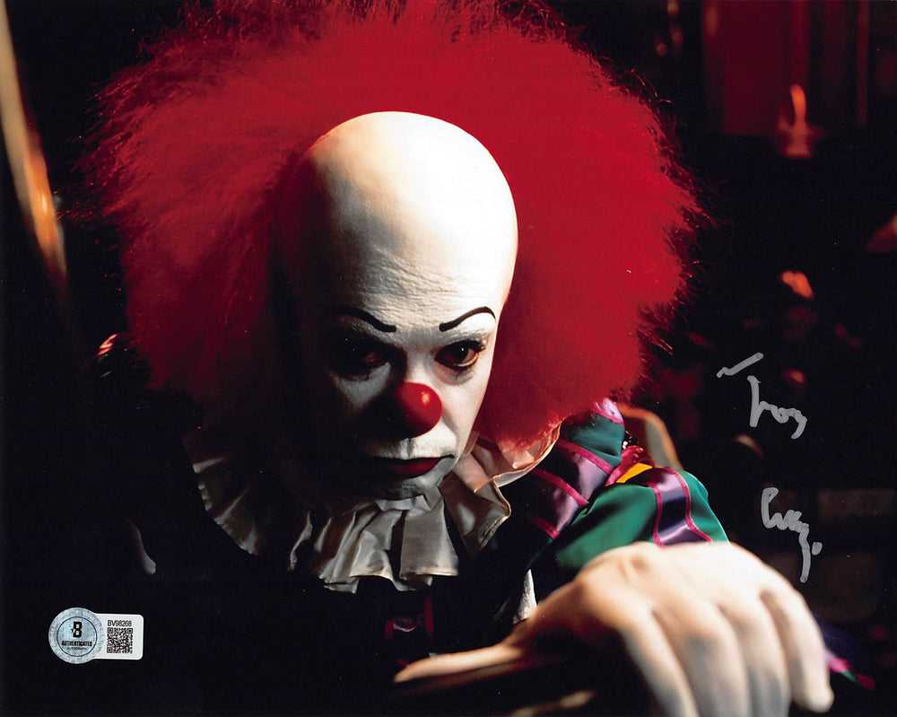 Tim Curry It Authentic Signed 8x10 Horizontal Pennywise Photo Autographed BAS 1