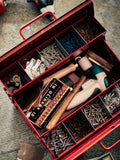 TOYO: ST-350 Large Toolbox - Red - Made in Japan