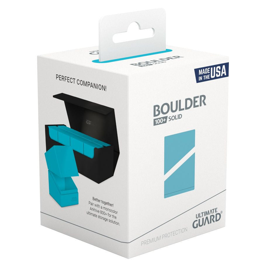 Ultimate Guard Boulder 100+ Solid Deck Case - Turquoise