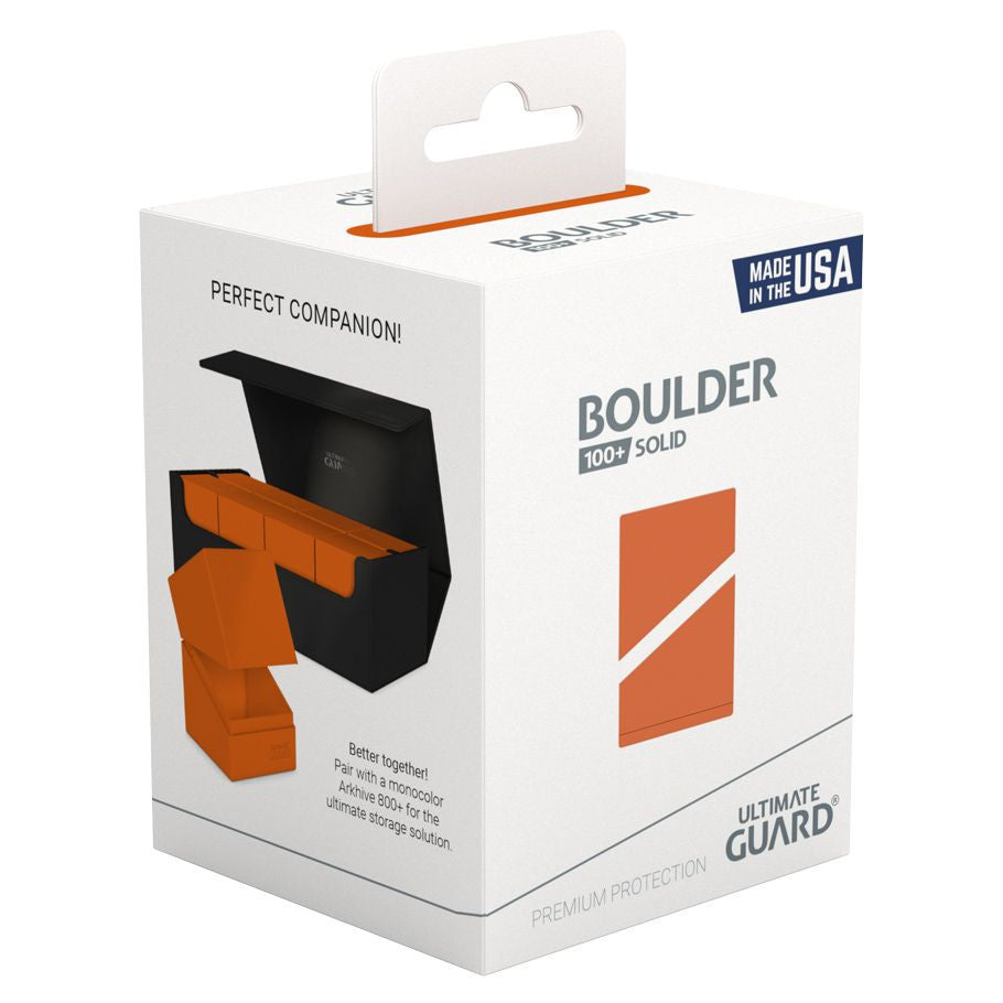 Ultimate Guard Boulder 100+ Solid Deck Case - Orange