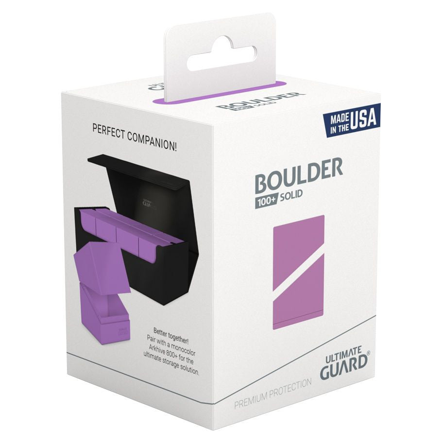 Ultimate Guard Boulder 100+ Solid Deck Case - Lavender