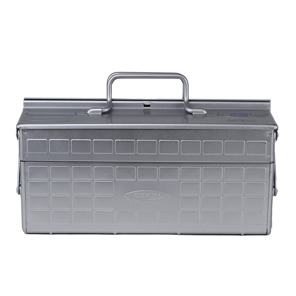 TOYO: ST-350 Large Toolbox - Silver - Made in Japan