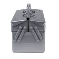 TOYO: ST-350 Large Toolbox - Silver - Made in Japan