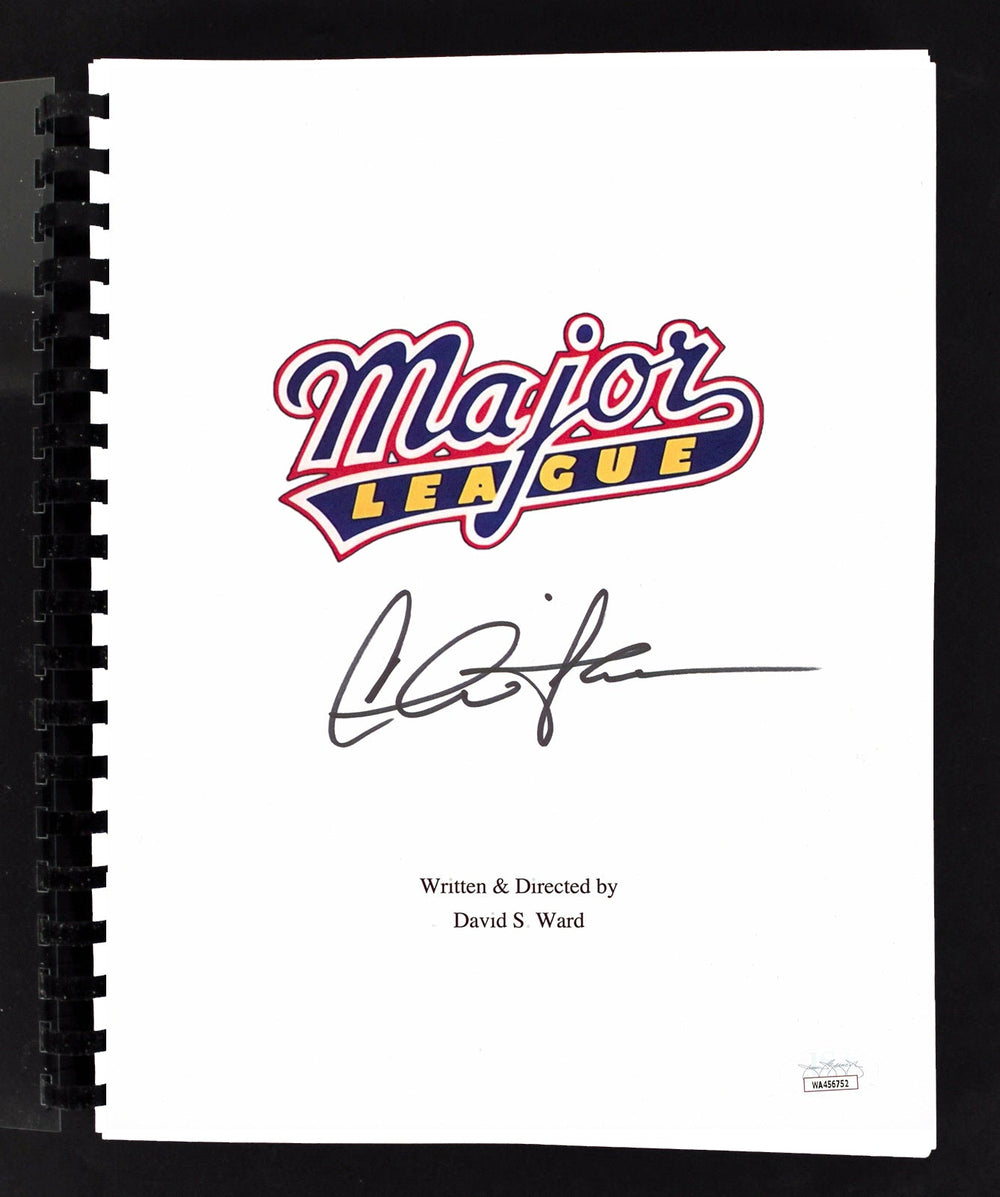 Charlie Sheen Major League Authentic Signed Movie Script Autographed JSA Witness