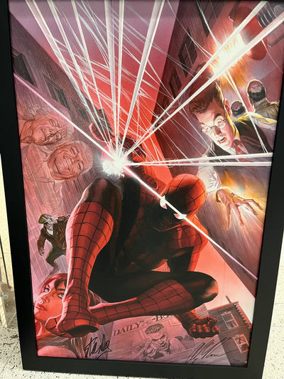 "With Great Power" Giclee on Canvas by Alex Ross - Signed by Stan Lee and Alex Ross