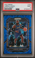 2022 Panini Prizm - #134 - LeBron James - Blue Choice Limited to 49 - PSA Graded Card