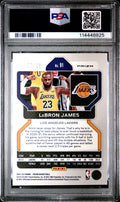 2021 Panini Prizm - LEBRON JAMES - Purple Pulsar [Limited to /35] #91 - PSA Graded Card