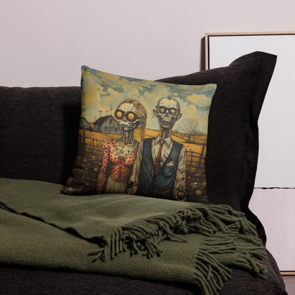 Zombies on the Prairie Pillow - 3